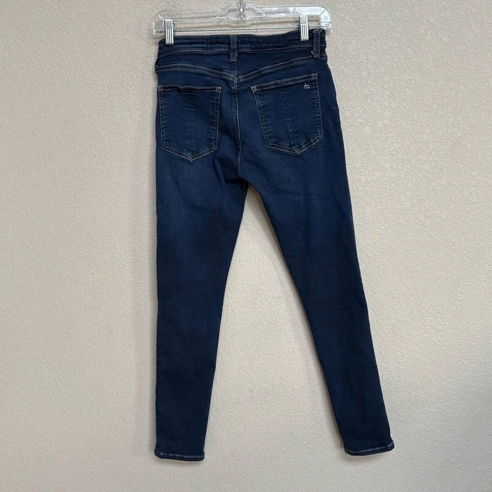 rag & bone Cate Dark Blue Skinny Jeans Size 26‎ Stretch Denim